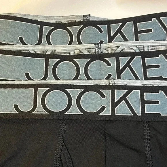 Men's ActiveMicro Midway Boxer Briefs Underwear Black in SIZE LARGE - 3 PAIRS - Picture 4 of 9